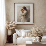 Angelo con bambino in braccio